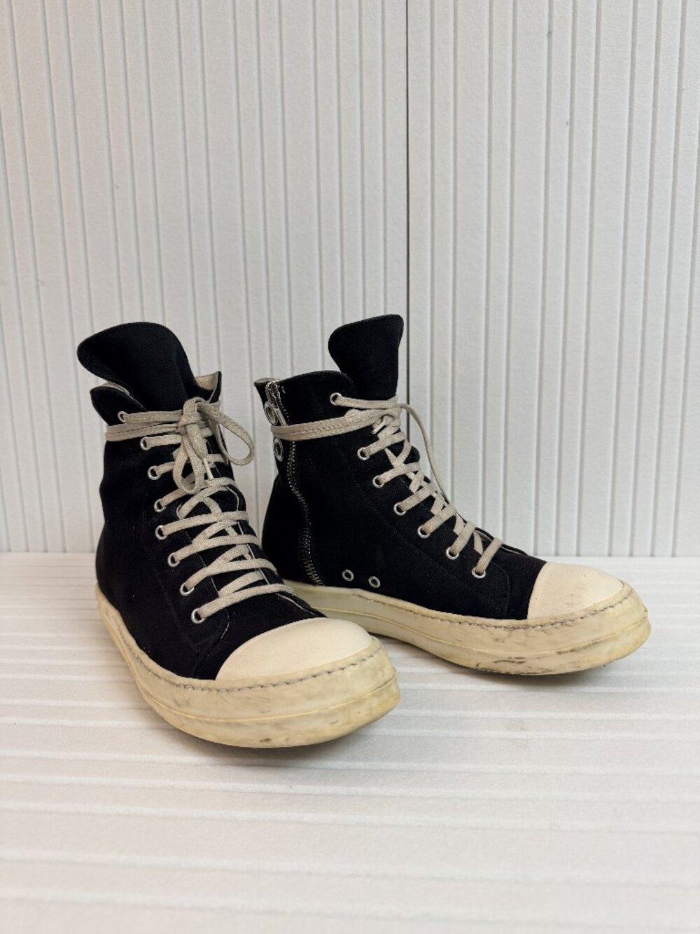 Rick Owens DRKSHDW eyelet-detail high-top sneakers | 2024 | Discontinued